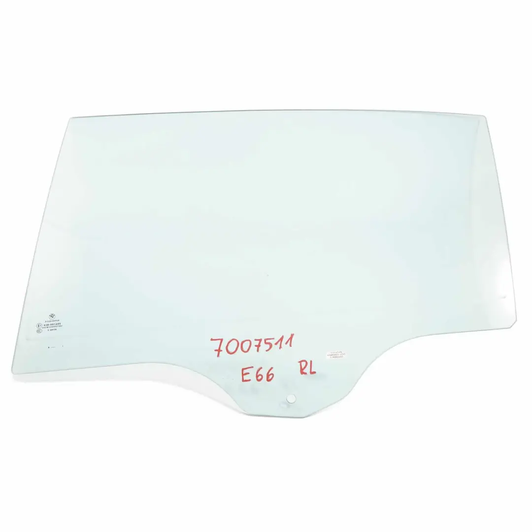 BMW E66 Side Window Rear Left Door N/S Window Glass Glazing Green AS2 - SKU 7007511 - Part number 7007511