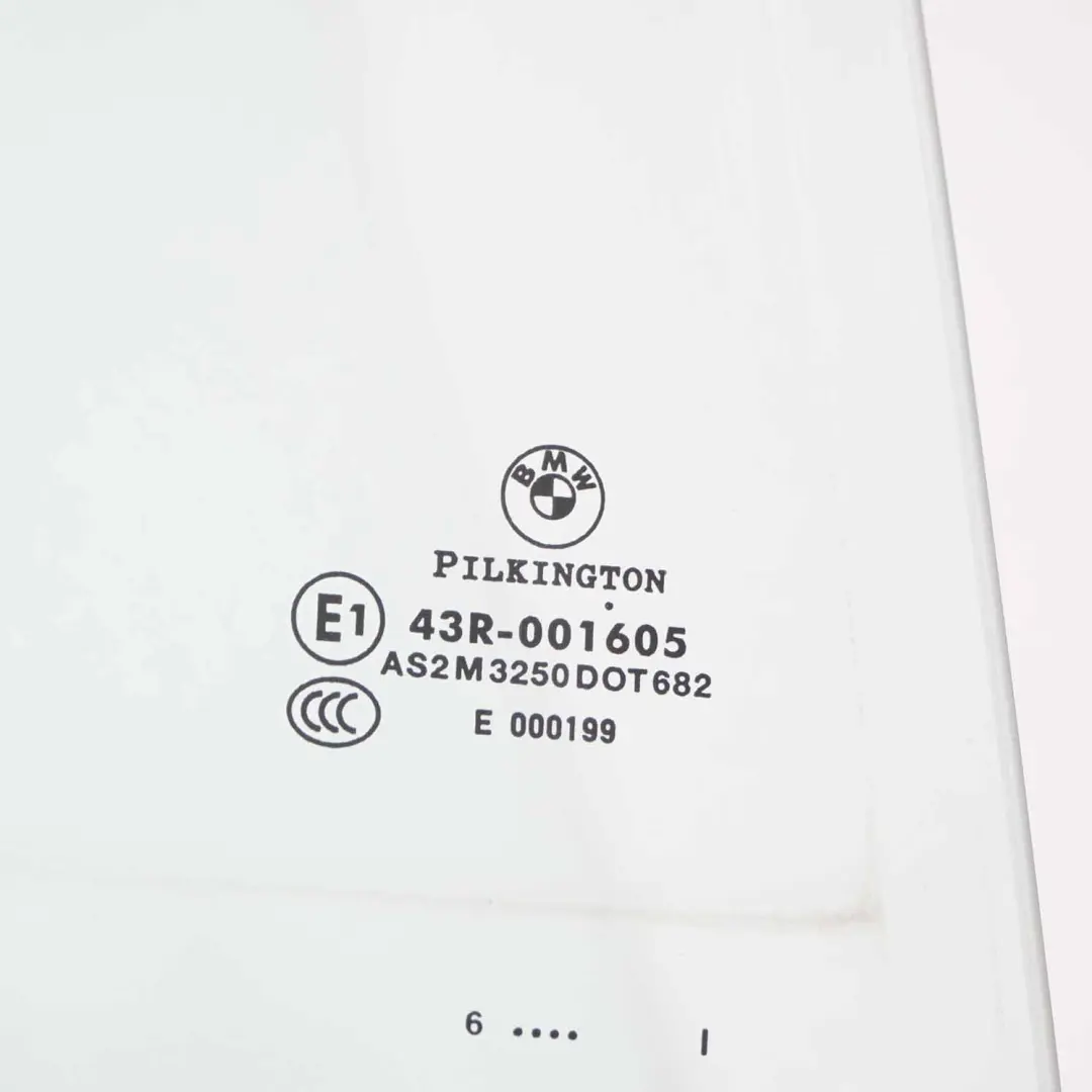 BMW E66 Puerta Trasera Derecha Ventana Cristal AS2 - SKU 7007512 - Número de pieza 7007512