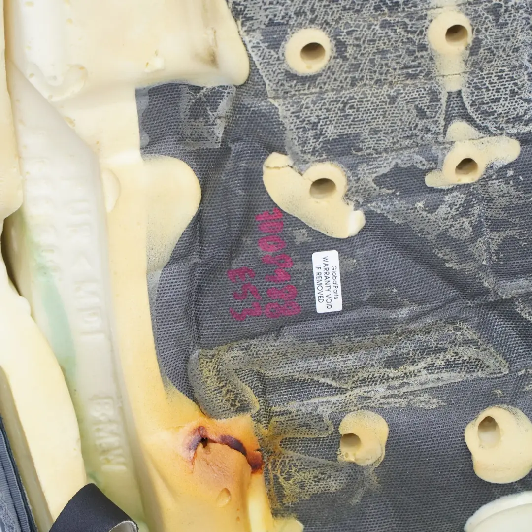 BMW X5 E53 Front Basic Seat Backrest Cover Lining Black Leather Montana - SKU 7008188 - Part number 7008188