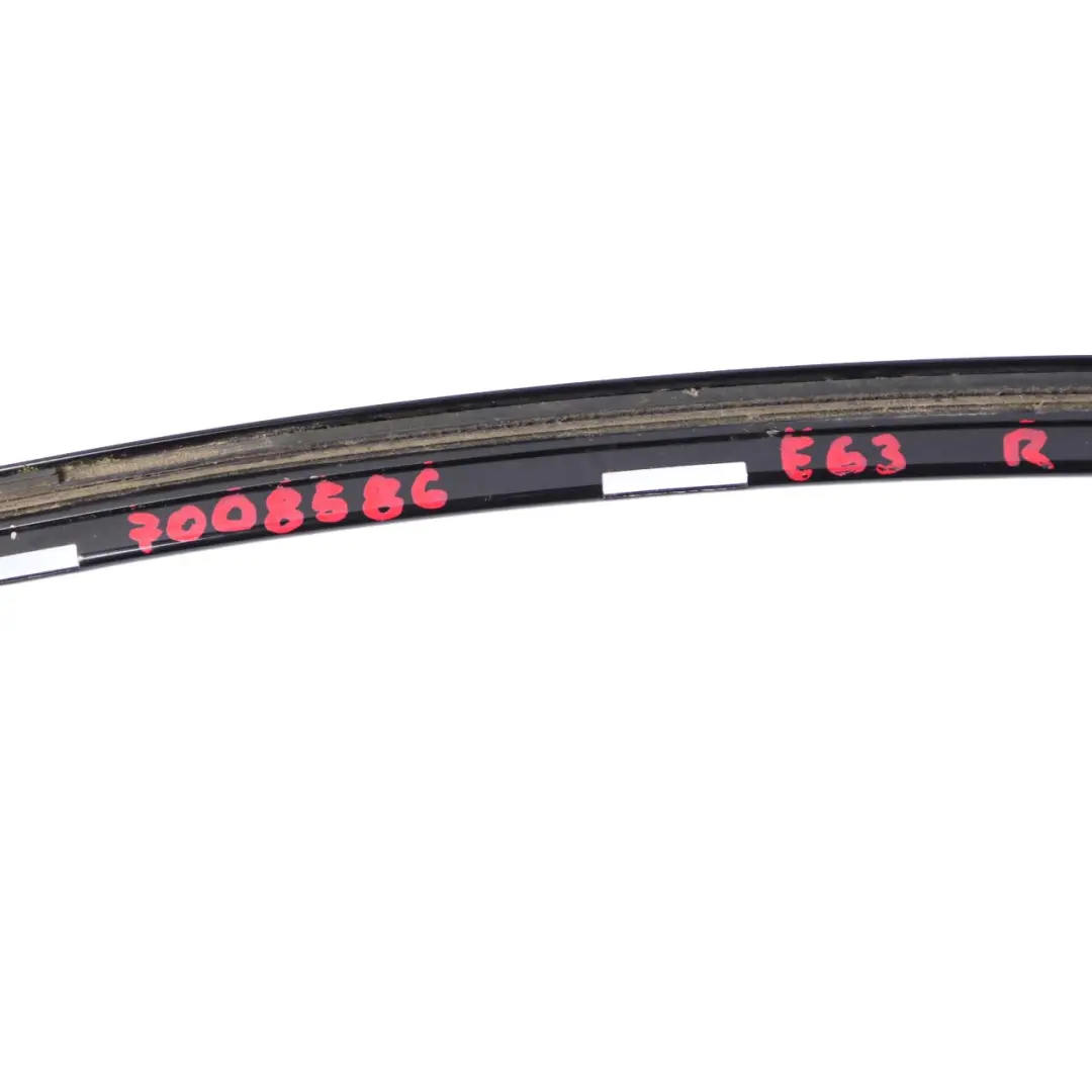 BMW E63 Coupe Right Door O/S Roof Moulding Trim Strip Shadow Line Black - SKU 7008586 - Part number 7008586