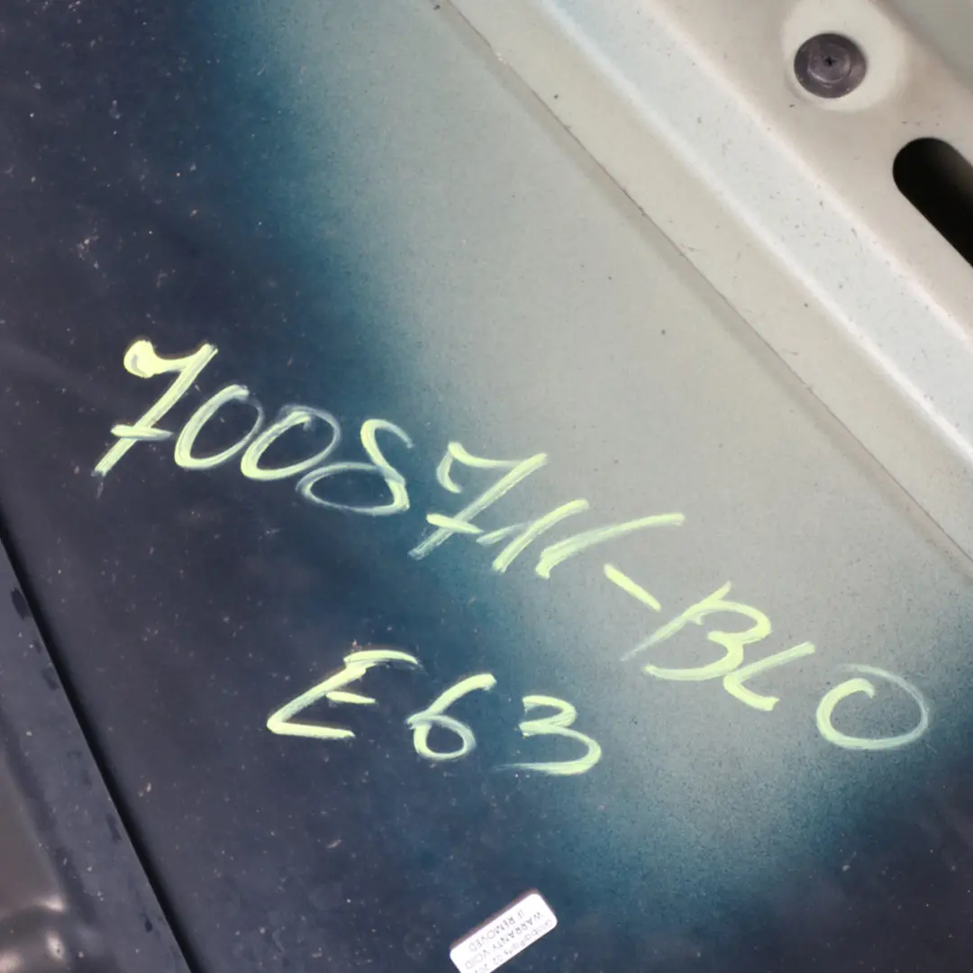 Hood Bonnet BMW E63 E64 Cover Panel Blue Onyx Metallic - S11 to with Part number 7008711 Hood Bonnet BMW E63 E64 Cover Panel Blue Onyx Metallic - S11 - SKU 7008711-BLO - Part number 7008711