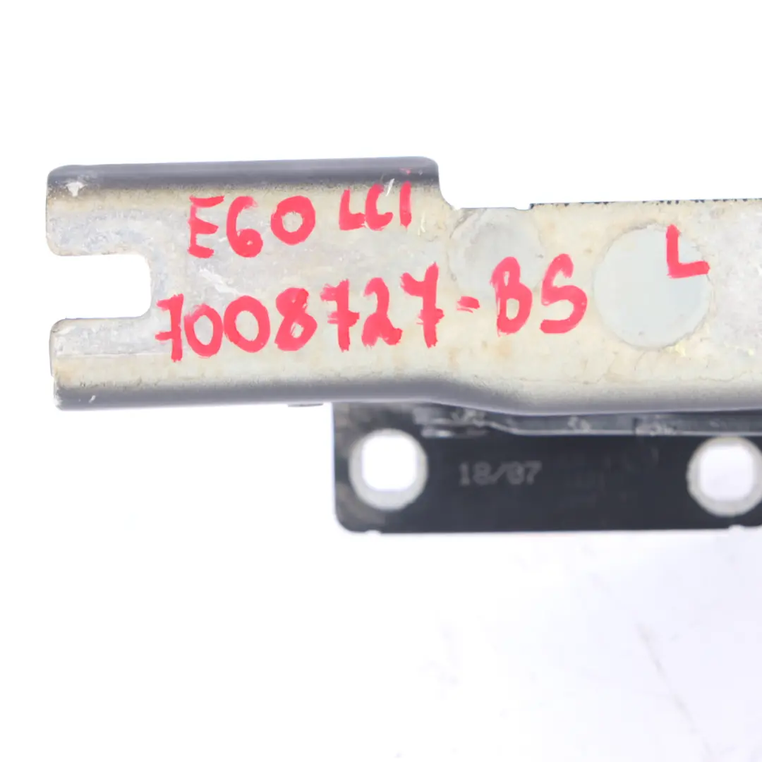 Hood Hinge Left N/S Olivin Black Sapphire 475 7008727 to BMW E60 E61 Engine with Part number 7120275 BMW E60 E61 Engine Hood Hinge Left N/S Olivin Black Sapphire 475 7008727 - SKU 7008727-BS - Part number 7120275