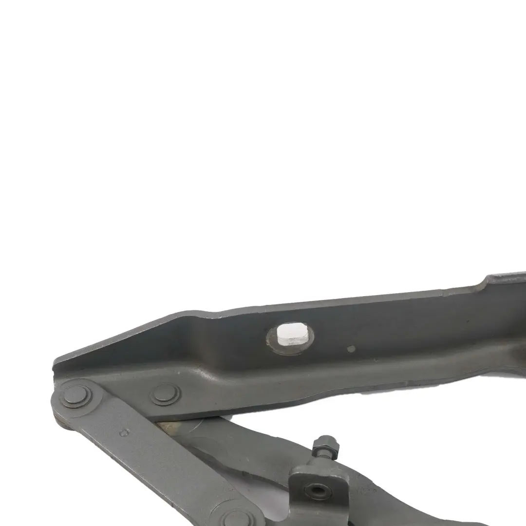 Hood Hinge Left N/S Silbergrau Silver Grey A08 to BMW E60 E61 Engine with Part number 7008727 BMW E60 E61 Engine Hood Hinge Left N/S Silbergrau Silver Grey A08 - SKU 7008727-SBG - Part number 7008727