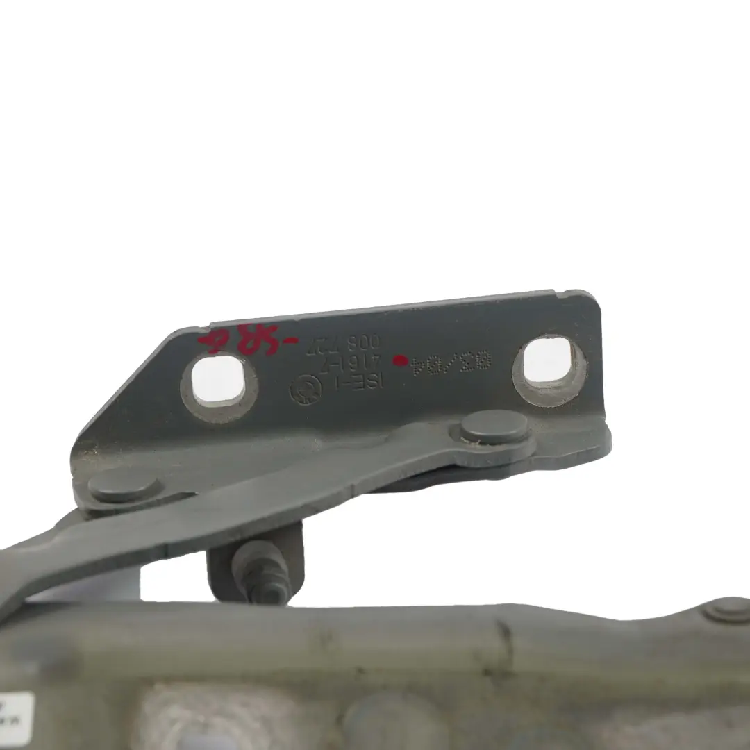 Hood Hinge Left N/S Silbergrau Silver Grey A08 to BMW E60 E61 Engine with Part number 7008727 BMW E60 E61 Engine Hood Hinge Left N/S Silbergrau Silver Grey A08 - SKU 7008727-SBG - Part number 7008727