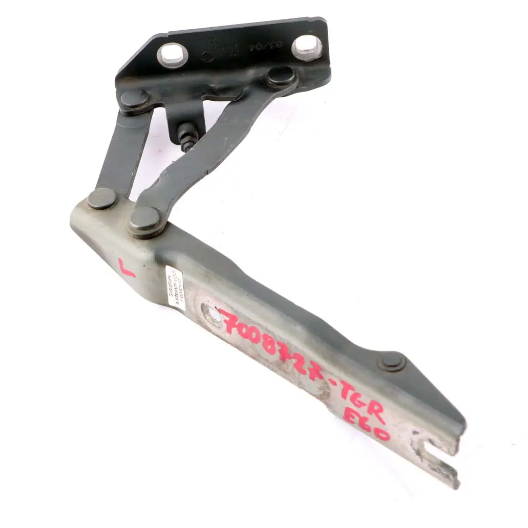 Izquierda Motor Capo Bisagra Titangrau Gris Titanio para BMW E60 E61 LCI con número de pieza 7008727 BMW E60 E61 LCI Izquierda Motor Capo Bisagra Titangrau Gris Titanio - SKU 7008727-TGR - Número de pieza 7008727