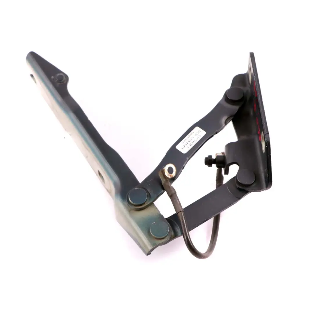 BMW 5 E60 E61 Right O/S Engine Hood Hinge Orientblau Orient Blue 317 - SKU 7008728-OB - Part number 7008728