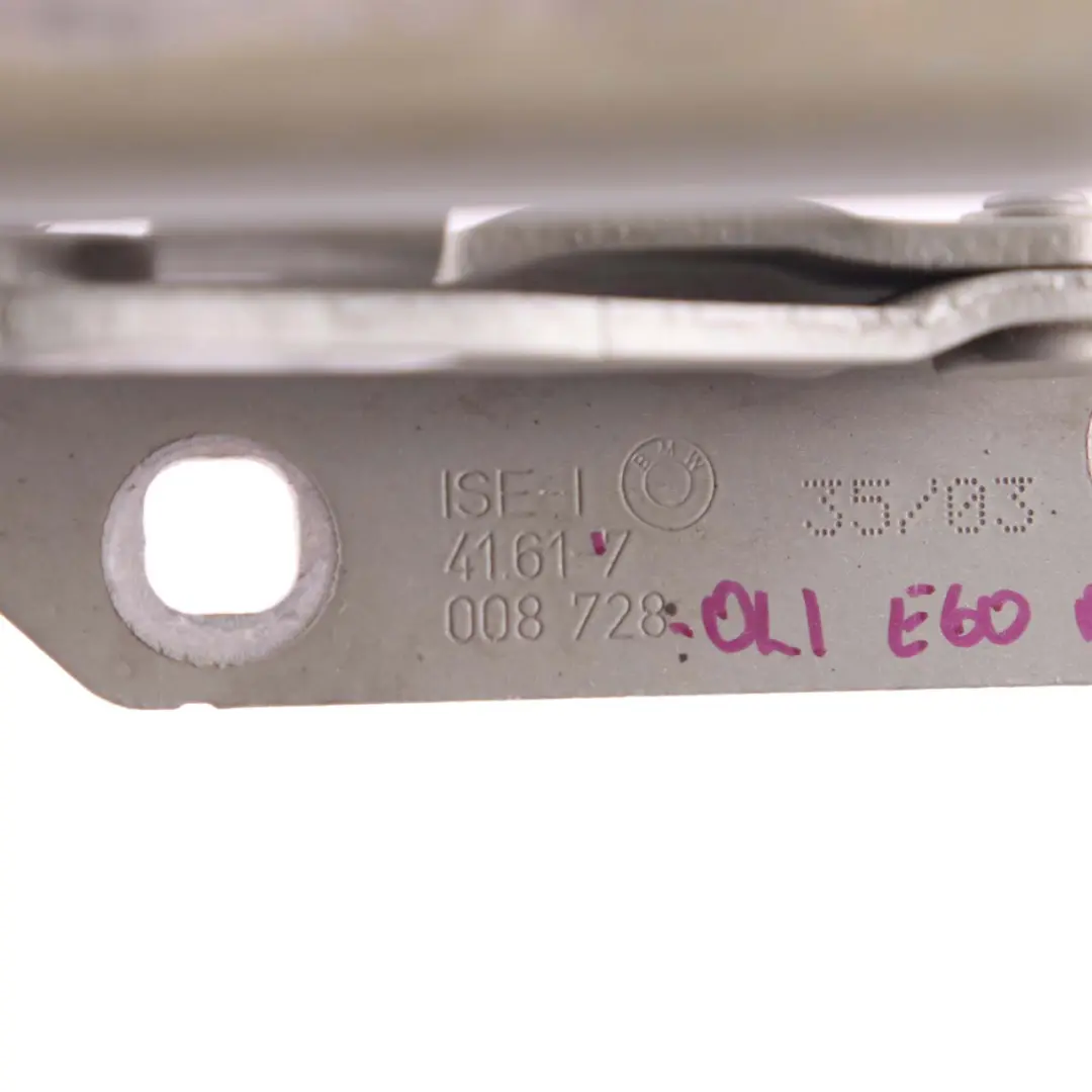 Hood Hinge Right O/S Olivin Olive Metallic - 349 to BMW E60 Engine with Part number 7008728 BMW E60 Engine Hood Hinge Right O/S Olivin Olive Metallic - 349 - SKU 7008728-OLI - Part number 7008728