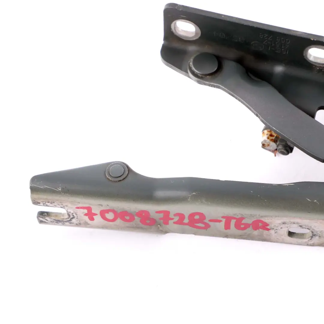 BMW 5 E60 E61 Right O/S Engine Hood Hinge Titangrau Titanium Grey A36 - SKU 7008728-TGR - Part number 7008728