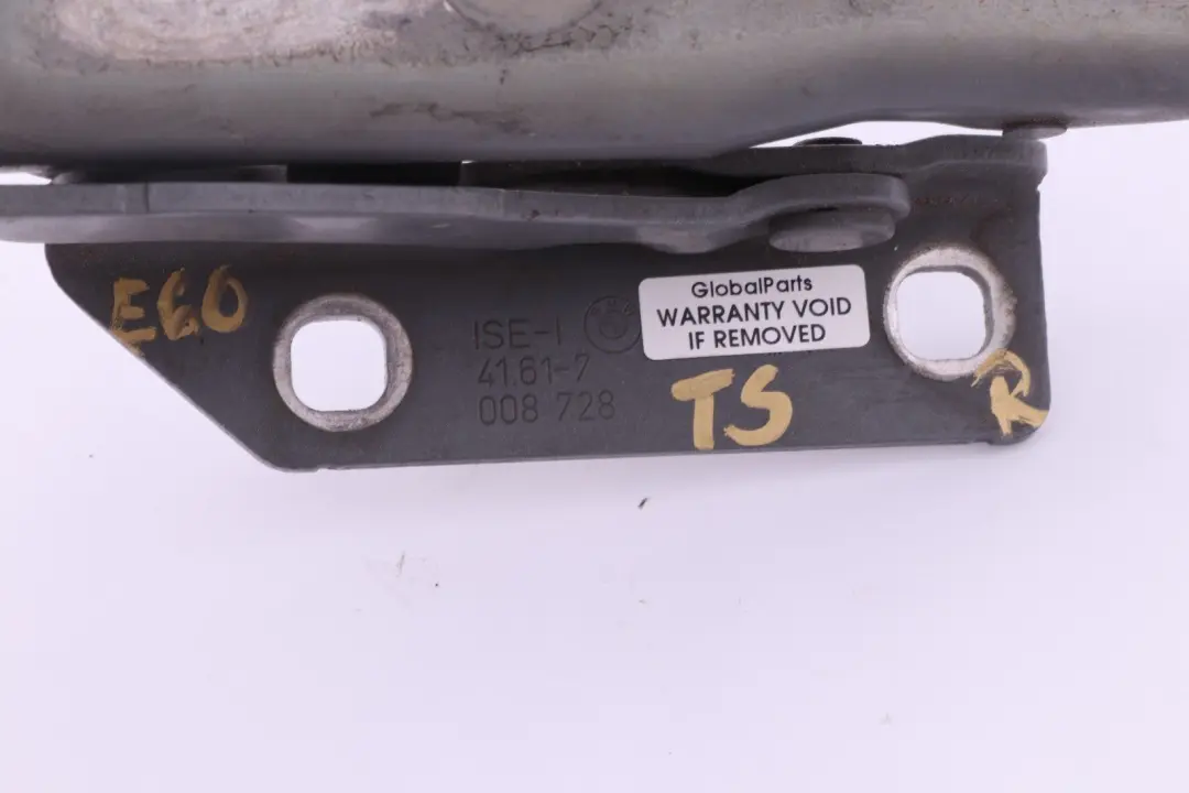 BMW E60 E61 Motor Capó Capó Derecho Bisagra Titansilber Plata - SKU 7008728 - Número de pieza 7008728