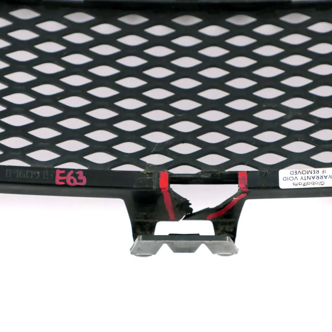 BMW 6 Series E63 E64 1 Grid Grille Centre Lower Bumper Front Black - SKU 7008820-1 - Part number 7008820