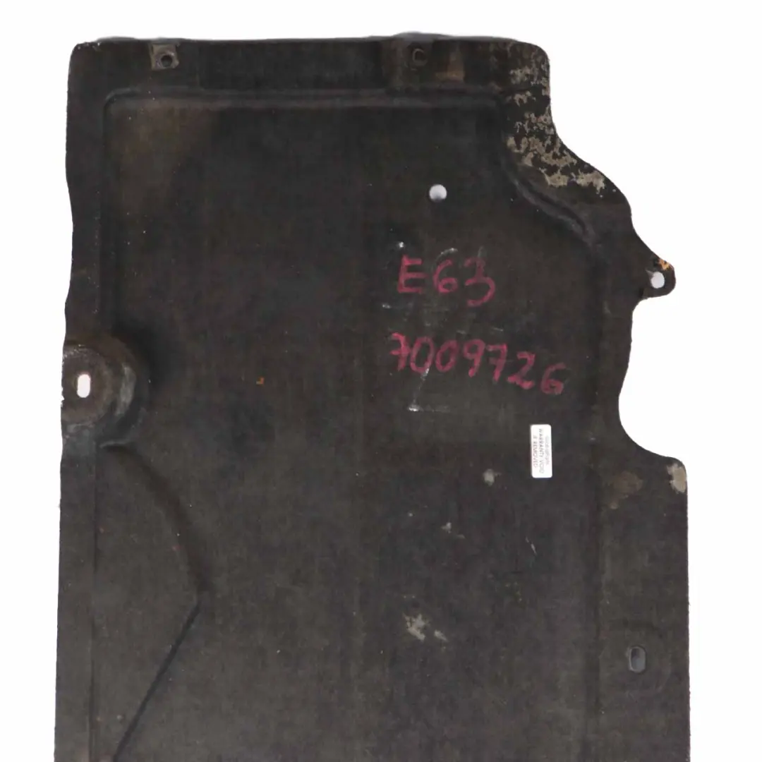 Underfloor Panel Right O/S Underbody Paneling Cover to BMW E63 E64 with Part number 7009726 BMW E63 E64 Underfloor Panel Right O/S Underbody Paneling Cover - SKU 7009726-1 - Part number 7009726