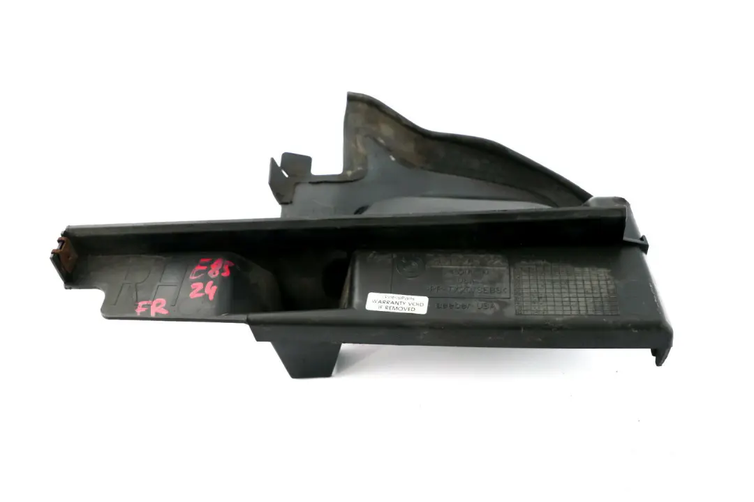 Guidage De L'Air avant Droit pour BMW Z4 E85 E86 à propos du numéro de pièce 7012722 BMW Z4 E85 E86 Guidage De L'Air avant Droit - SKU 7012722 - Numéro de pièce 7012722