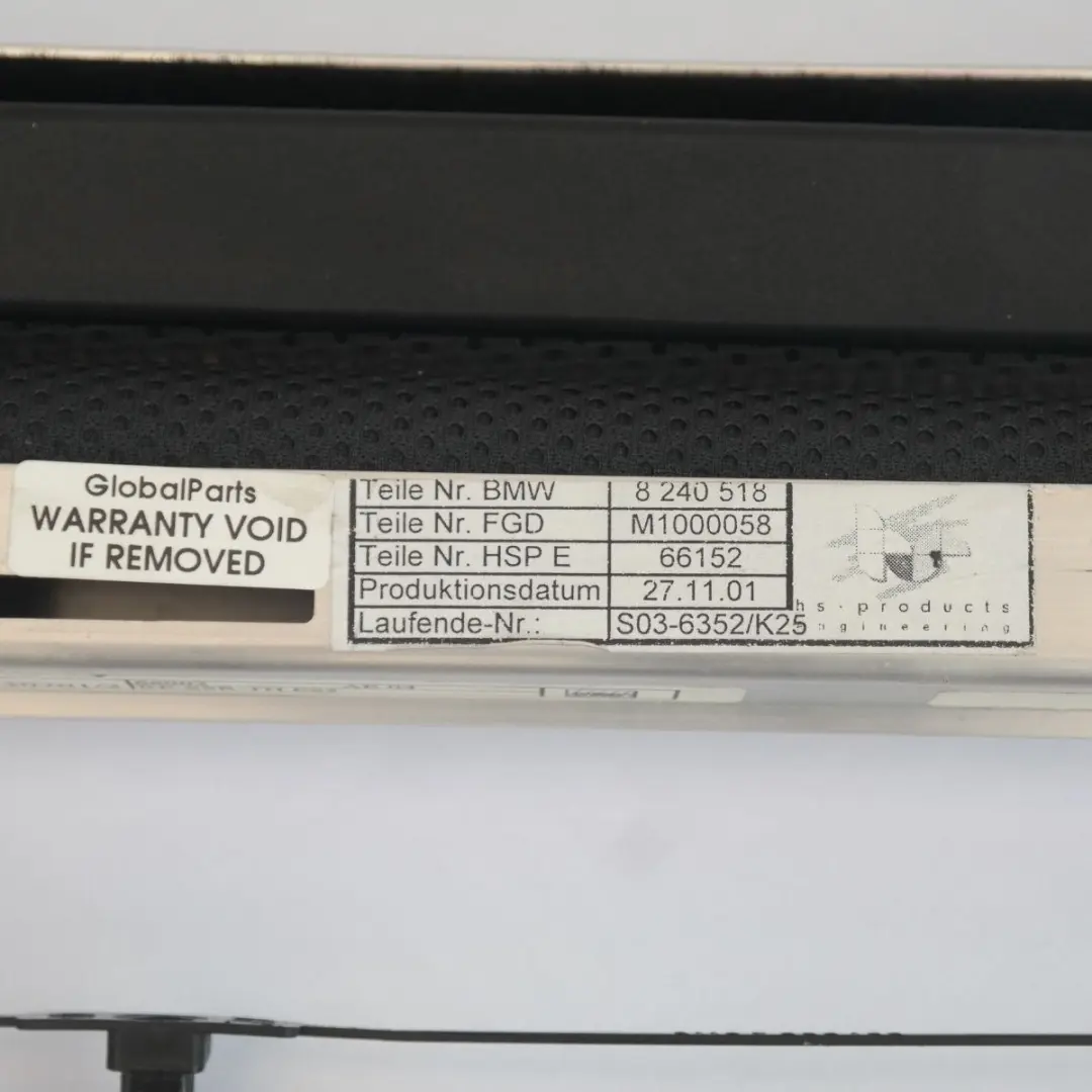 BMW 7 Reihe E65 Sonnenschutzrollo Tür hinten rechts 5116 - SKU 7012894-1 - Teilenummer 7012894