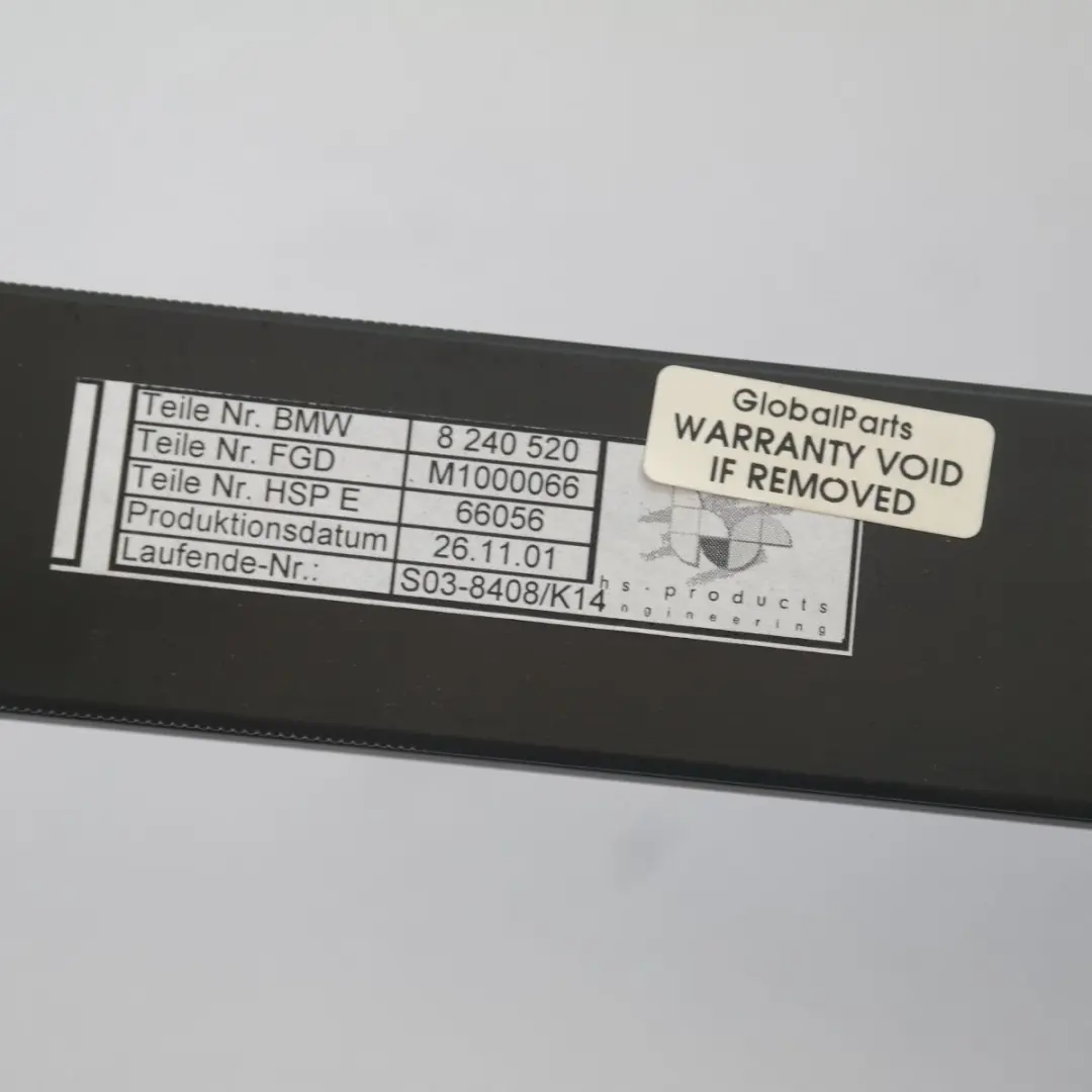 BMW 7 Reihe E65 Sonnenschutzrollo Tür hinten rechts 5116 - SKU 7012894-1 - Teilenummer 7012894