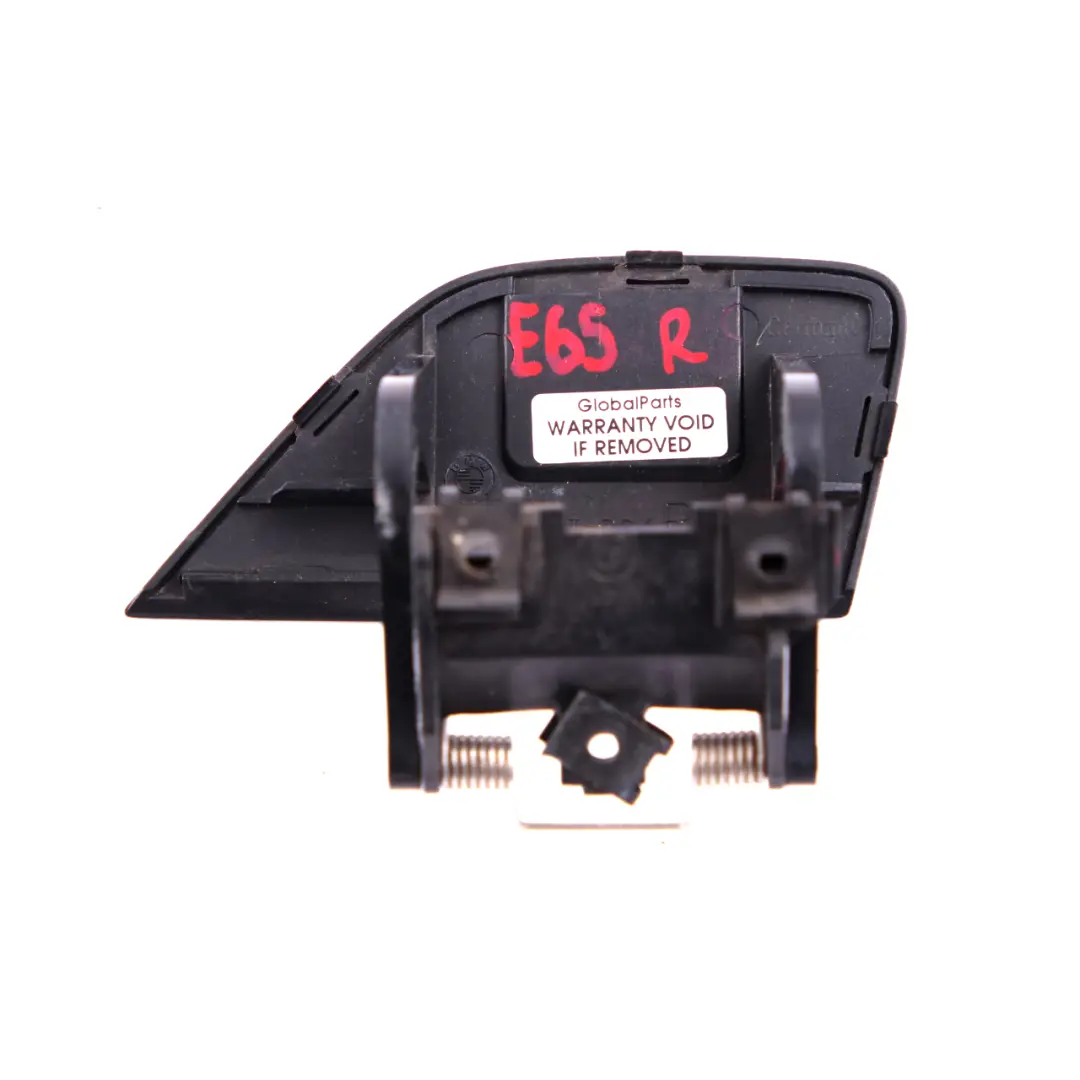 Headlight Washer Nozzle Jet Cap Cover Right Black Sapphire 475 to BMW 7 E65 E66 with Part number 7015024 BMW 7 E65 E66 Headlight Washer Nozzle Jet Cap Cover Right Black Sapphire 475 - SKU 7015024-BS - Part number 7015024