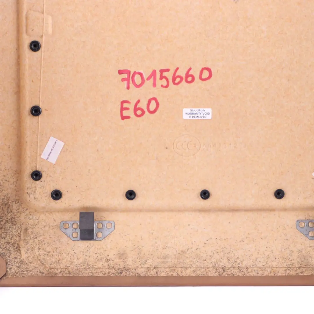 Front Seat Rear Cover Panel Vinyl Natural Brown to BMW 5 7 E60 E61 E65 with Part number 7015660 BMW 5 7 E60 E61 E65 Front Seat Rear Cover Panel Vinyl Natural Brown - SKU 7015660 - Part number 7015660