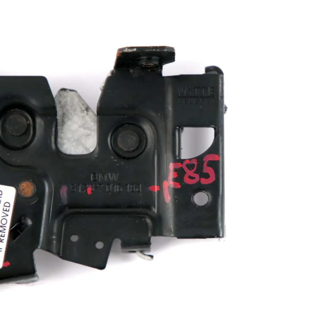 Bonnet Hood Lock BMW Z4 E85 1 Front Closing System Latch to with Part number 7016183 Bonnet Hood Lock BMW Z4 E85 1 Front Closing System Latch - SKU 7016183-1 - Part number 7016183