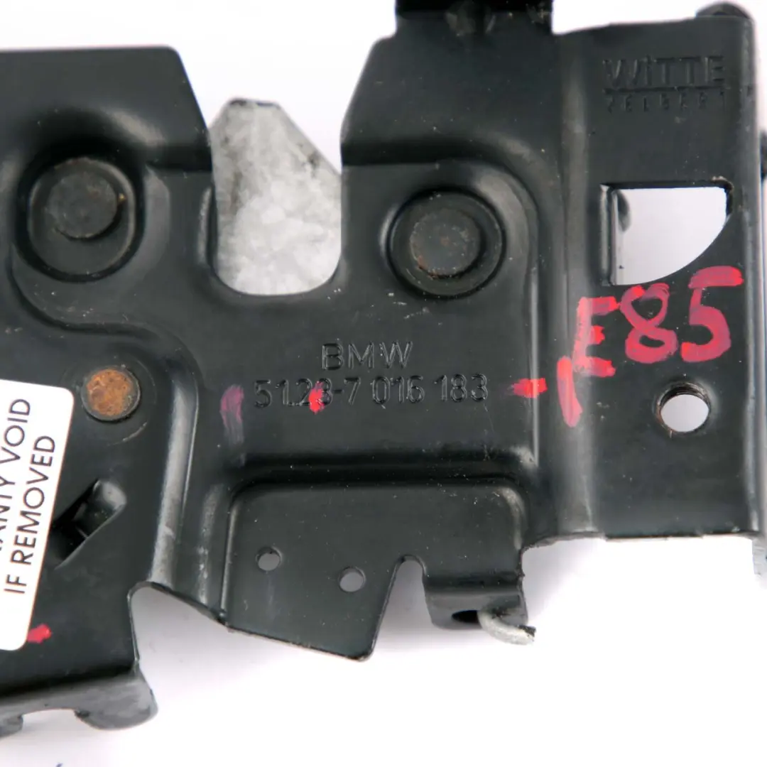 Bonnet Hood Lock BMW Z4 E85 1 Front Closing System Latch to with Part number 7016183 Bonnet Hood Lock BMW Z4 E85 1 Front Closing System Latch - SKU 7016183-1 - Part number 7016183
