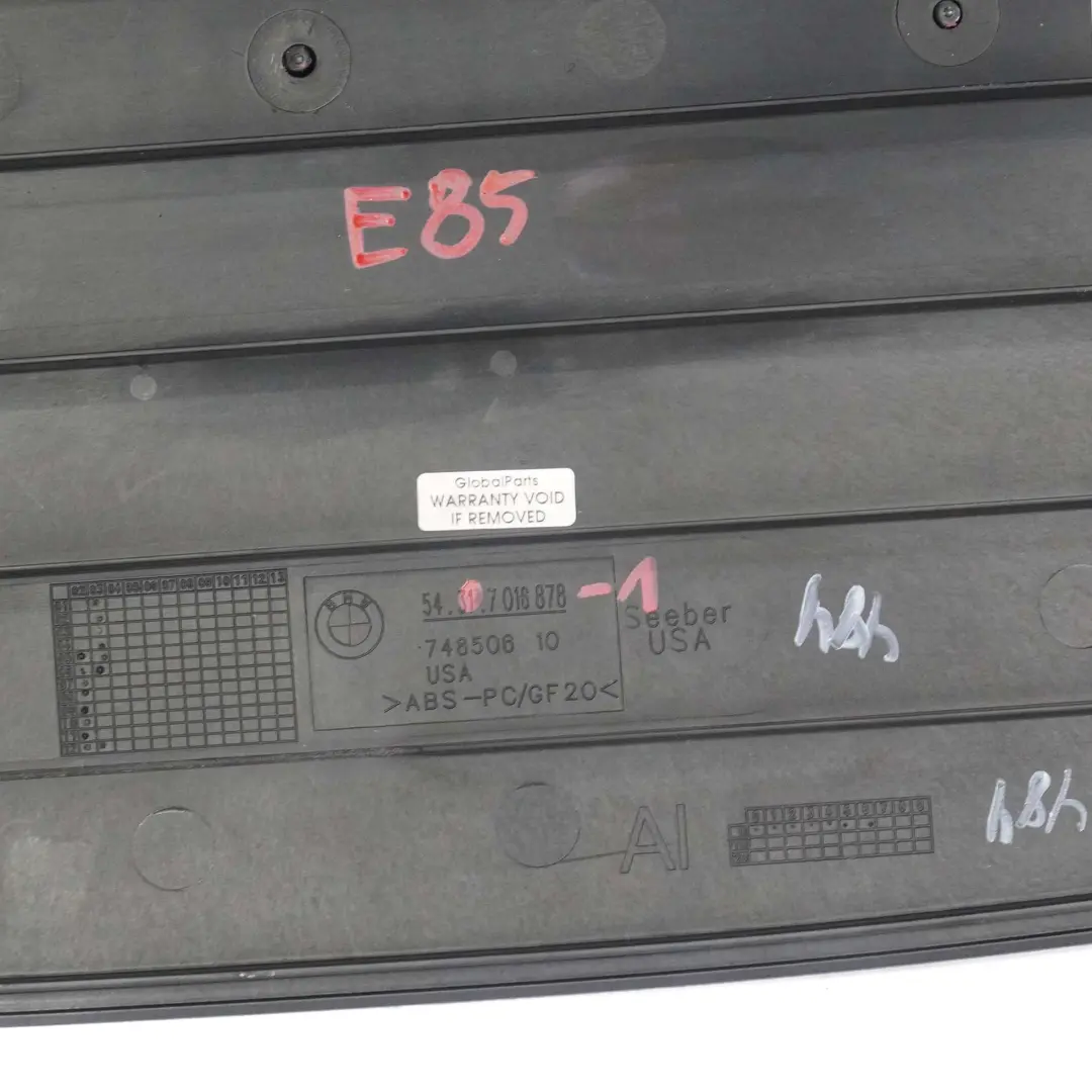 Soft Top Box Cover Box Floor Reception per BMW Z4 E85 Cabrio con numero di parte 7016878 BMW Z4 E85 Cabrio Soft Top Box Cover Box Floor Reception - SKU 7016878-1 - Numero di parte 7016878