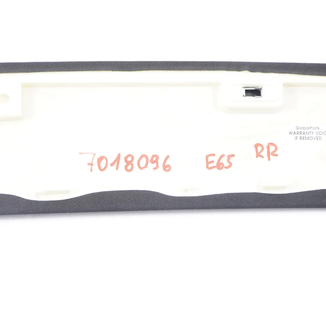  C-Säulenabdeckung BMW E65 E66 Verkleidungsplatte Säule hinten rechts Anthrazit - SKU 7018096 - Teilenummer 7018096