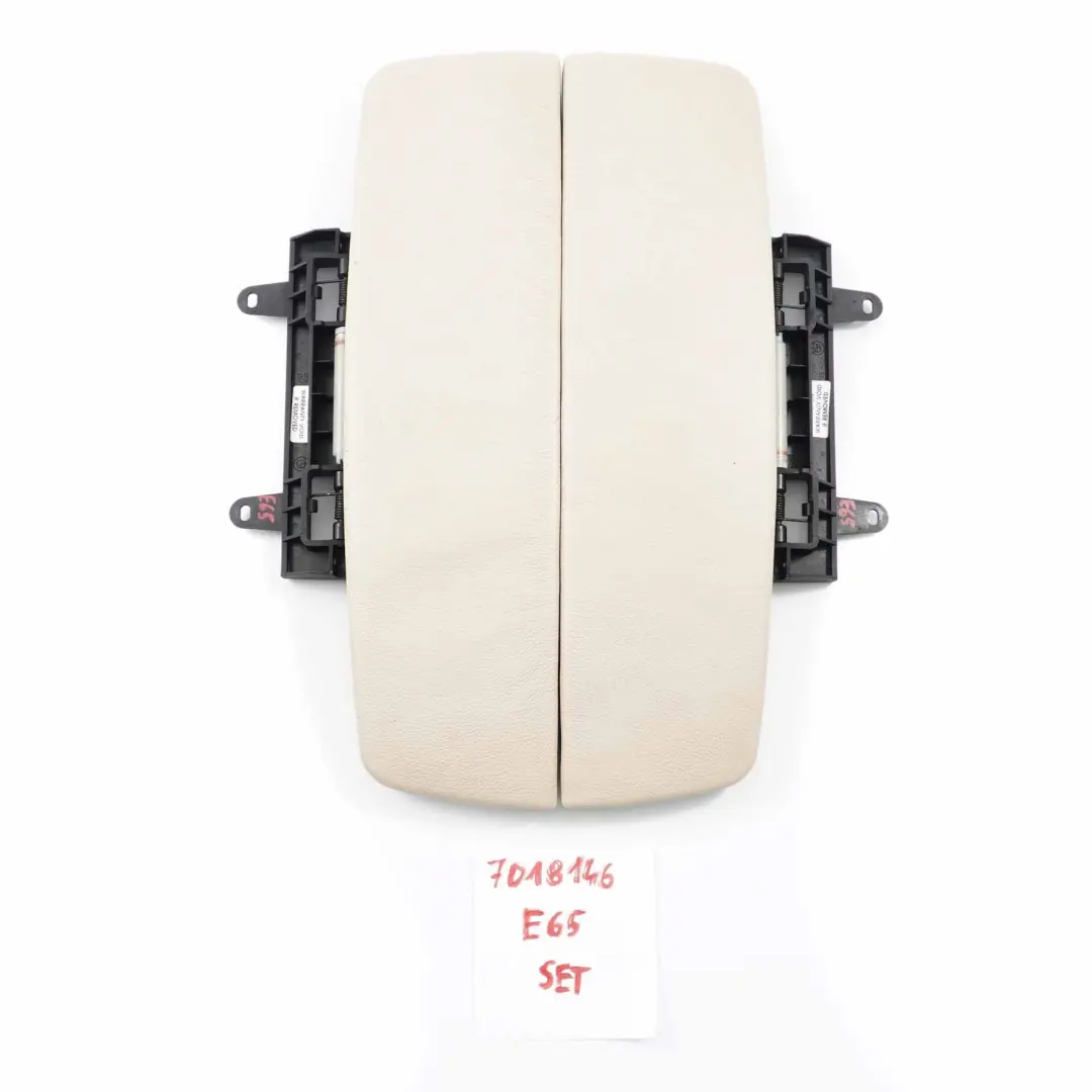 Armrest Cover Set BMW E65 E66 E67 Centre Console Panel Leather Cream Beige to with Part number 7018146 Armrest Cover Set BMW E65 E66 E67 Centre Console Panel Leather Cream Beige - SKU 7018146 - Part number 7018146