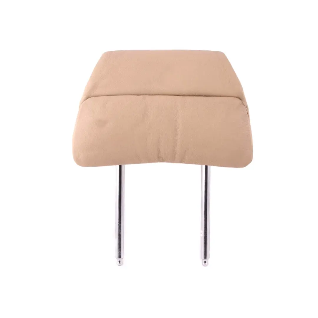 Front Seat Left Right N/O/S Leather Comfort Headrest Beige to BMW 7 Series E65 with Part number 7018693 BMW 7 Series E65 Front Seat Left Right N/O/S Leather Comfort Headrest Beige - SKU 7018693 - Part number 7018693