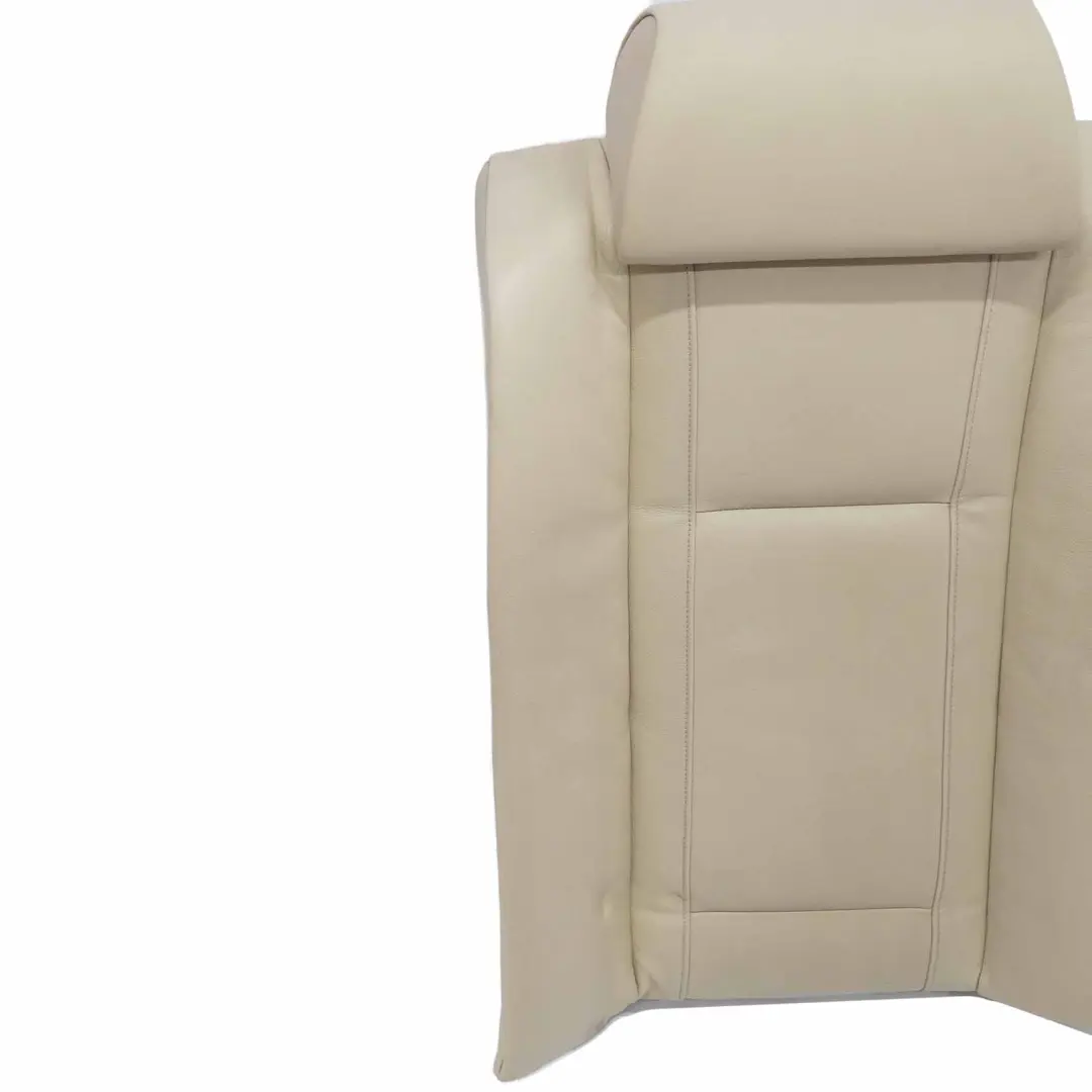 Left N/S Backrest Cover Cream Beige Leather to BMW E65 E66 Rear Seat with Part number 7019613 BMW E65 E66 Rear Seat Left N/S Backrest Cover Cream Beige Leather - SKU 7019613 - Part number 7019613