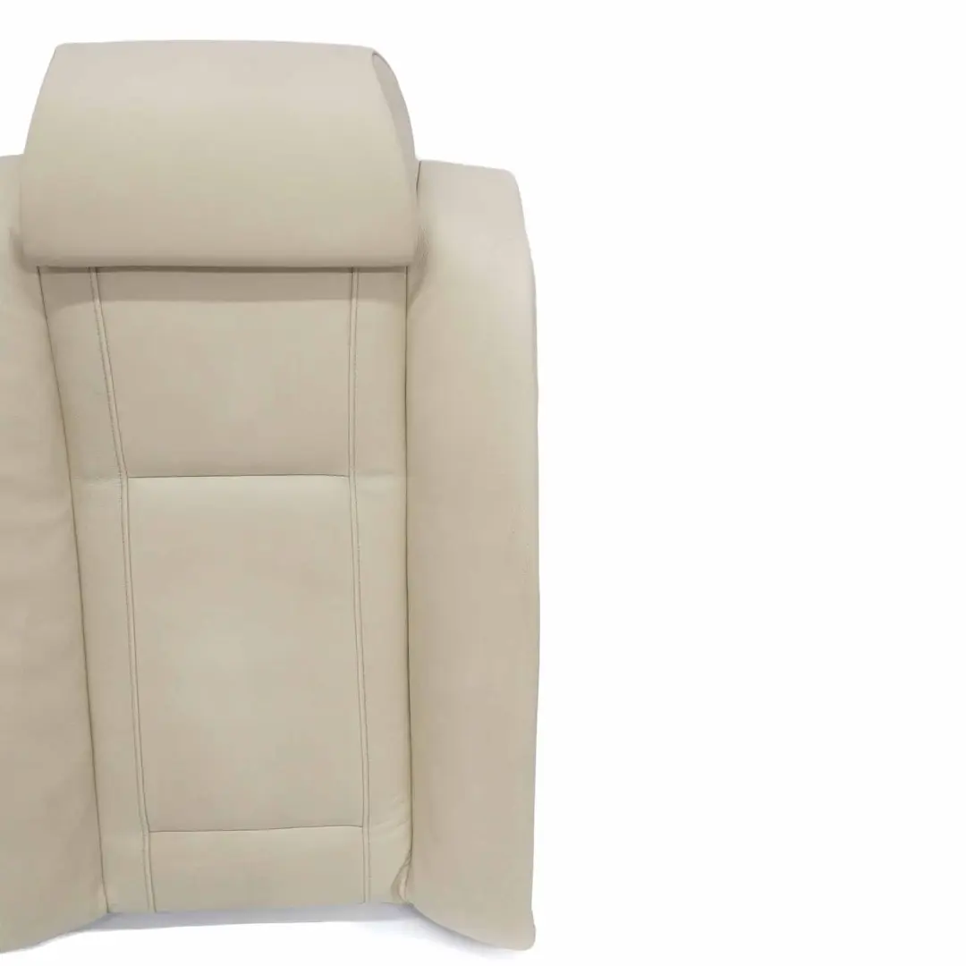 BMW E65 E66 Rear Seat Right O/S Backrest Cover Cream Beige Leather - SKU 7019614 - Part number 7019614