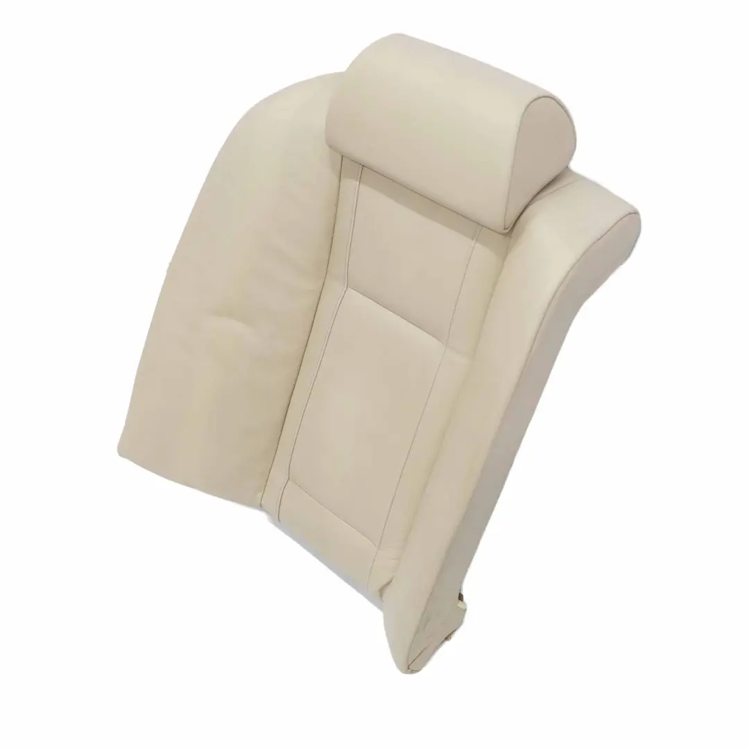 Asiento Trasero Derecho Funda Respaldo Cuero Beige Crema para BMW E65 E66 con número de pieza 7019614 BMW E65 E66 Asiento Trasero Derecho Funda Respaldo Cuero Beige Crema - SKU 7019614 - Número de pieza 7019614