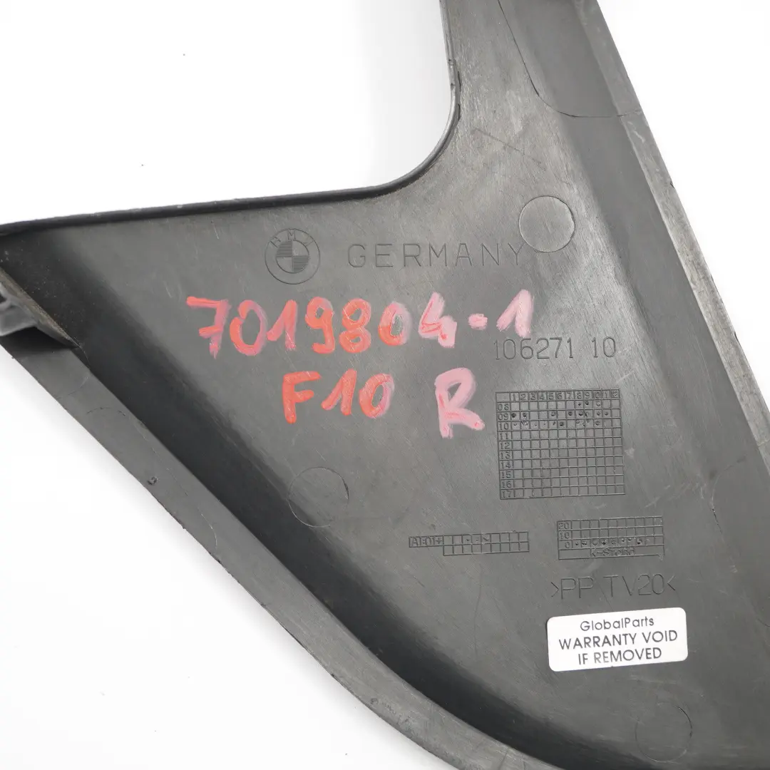 BMW F10 F11 Motorhaube Verschluss Dichtung Vorne Rechts Abdeckung - SKU 7019804-1 - Teilenummer 7019804
