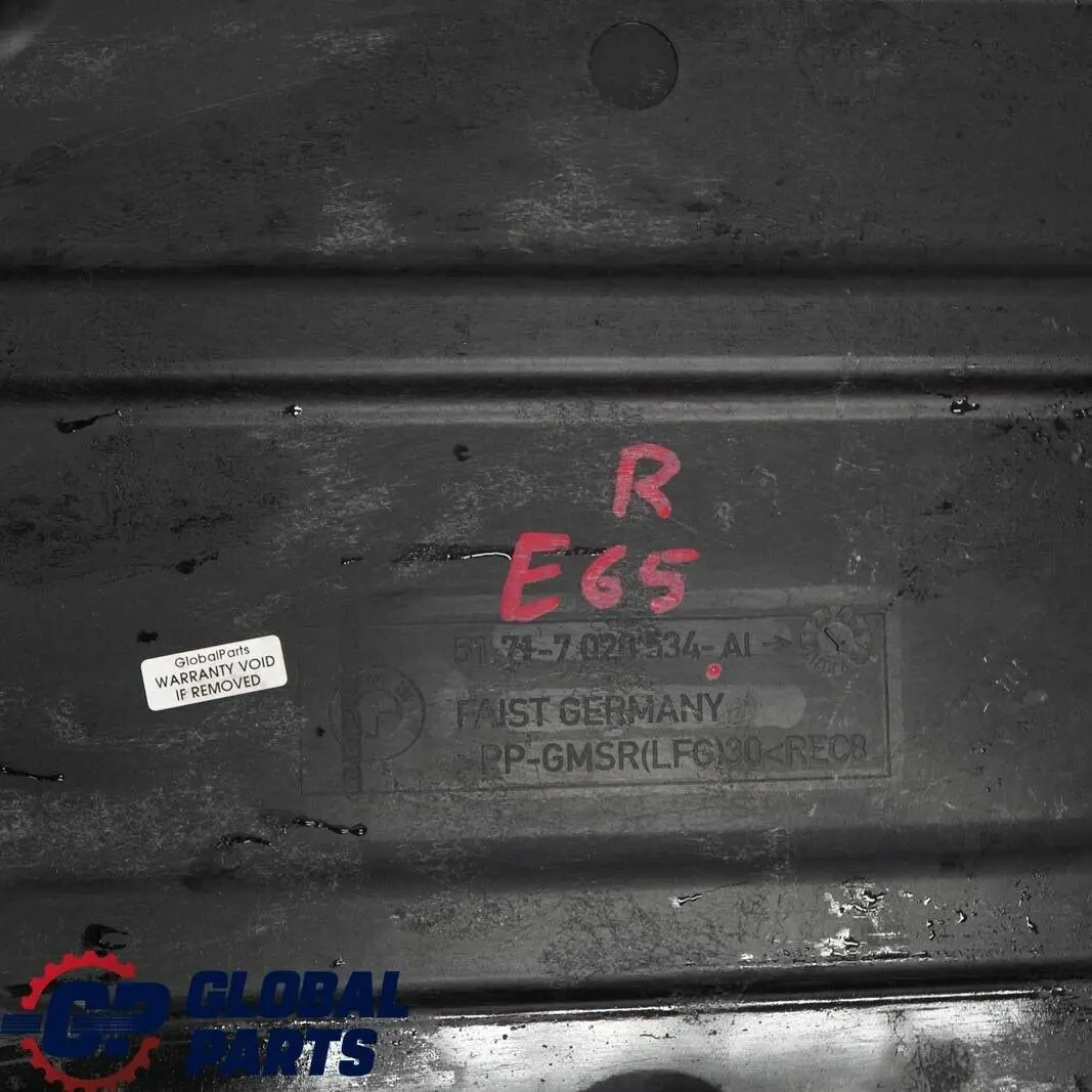 BMW 7 Reihe E65 E66 Unterbodenverkleidung rechts 5171 - SKU 7020534 - Teilenummer 7020534