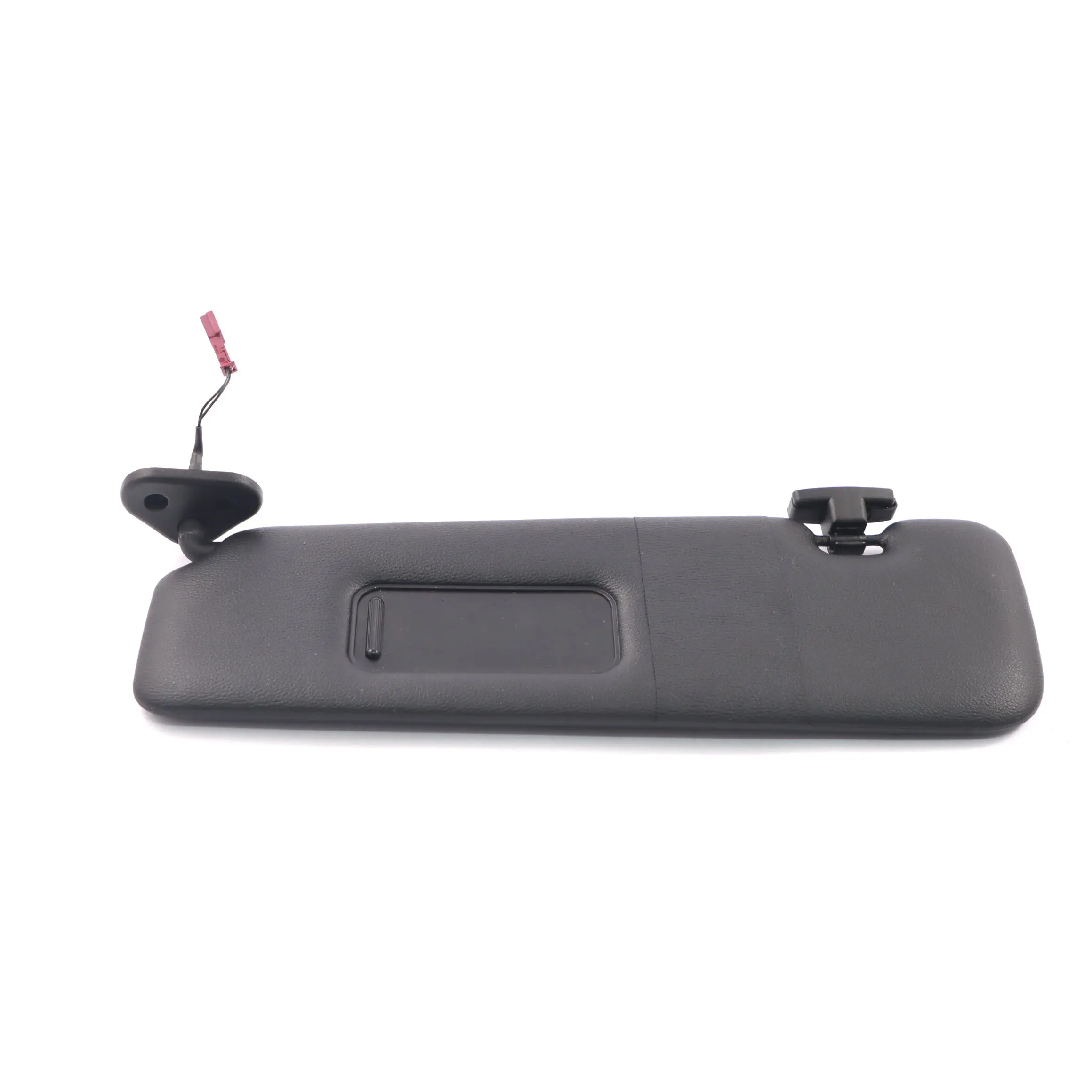 BMW E46 Visiera parasole sinistra copertura Visiera finta pelle nera 7023987