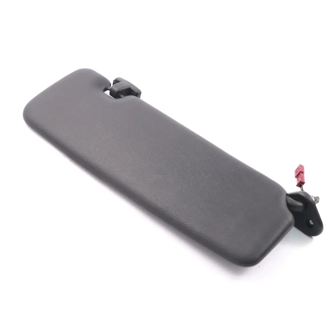 Sun Visor Left N/S Cover Panel Sunvisor Imitation Leather Black to BMW E46 with Part number 7023987 BMW E46 Sun Visor Left N/S Cover Panel Sunvisor Imitation Leather Black - SKU 7023987 - Part number 7023987