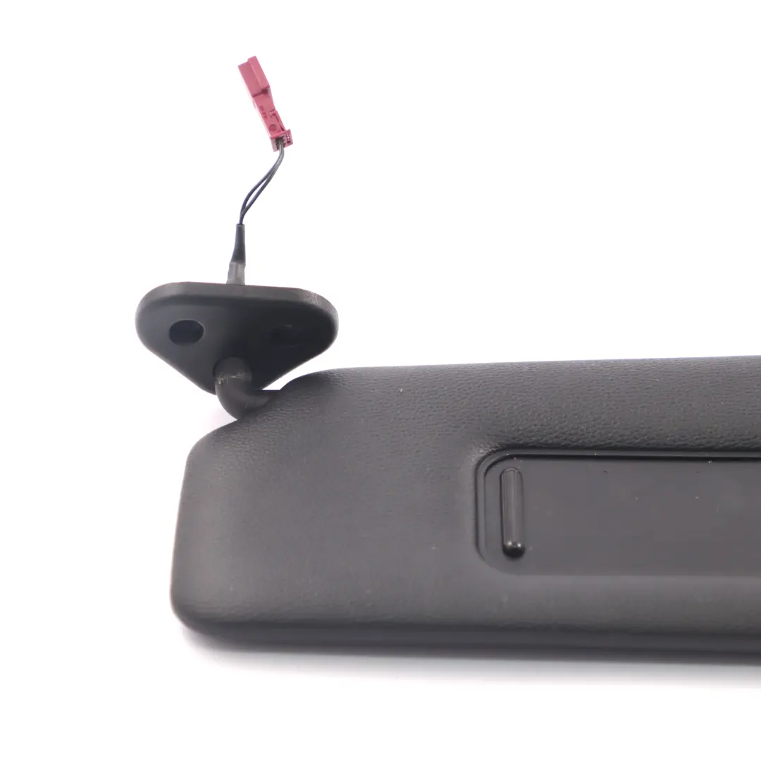 BMW E46 Sun Visor Left N/S Cover Panel Sunvisor Imitation Leather Black - SKU 7023987 - Part number 7023987