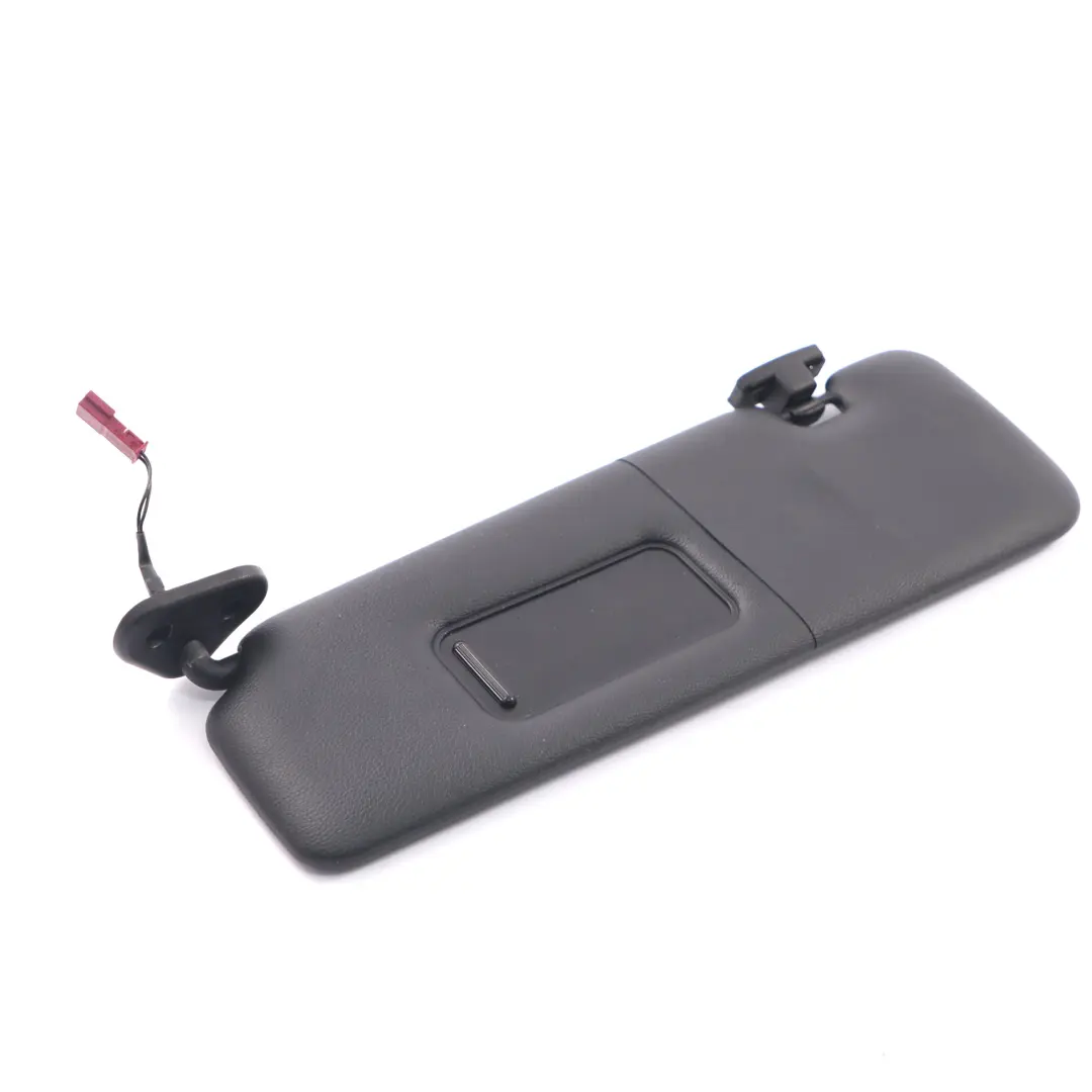 BMW E46 Sun Visor Left N/S Cover Panel Sunvisor Imitation Leather Black - SKU 7023987 - Part number 7023987