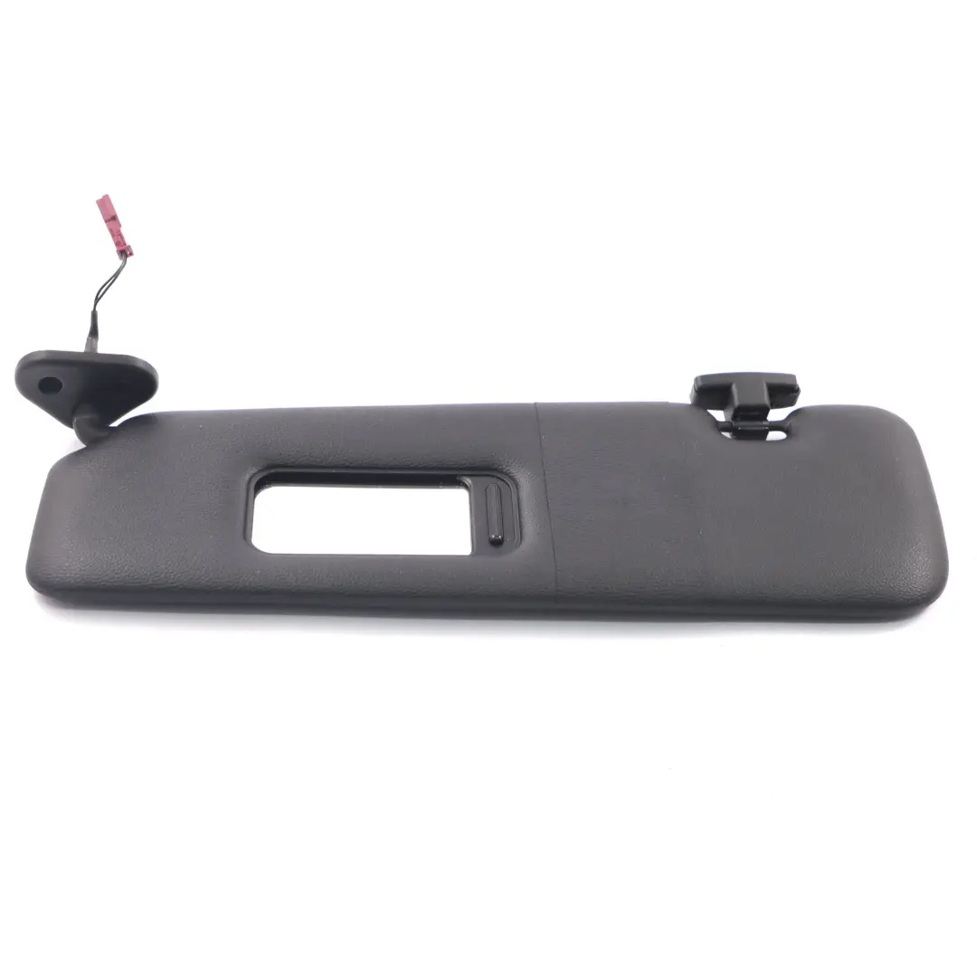 BMW E46 Sun Visor Left N/S Cover Panel Sunvisor Imitation Leather Black - SKU 7023987 - Part number 7023987