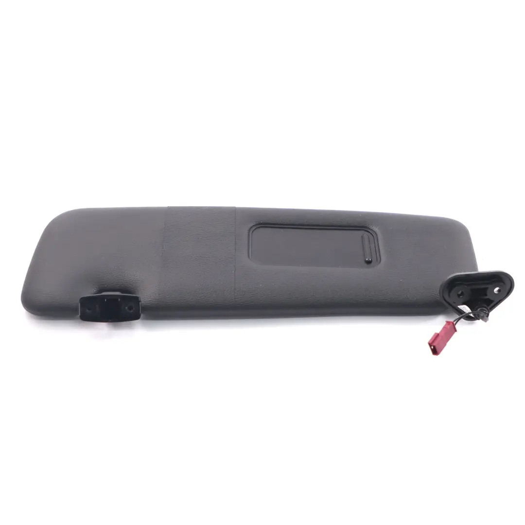 BMW E46 Sun Visor Left N/S Cover Panel Sunvisor Imitation Leather Black - SKU 7023987 - Part number 7023987