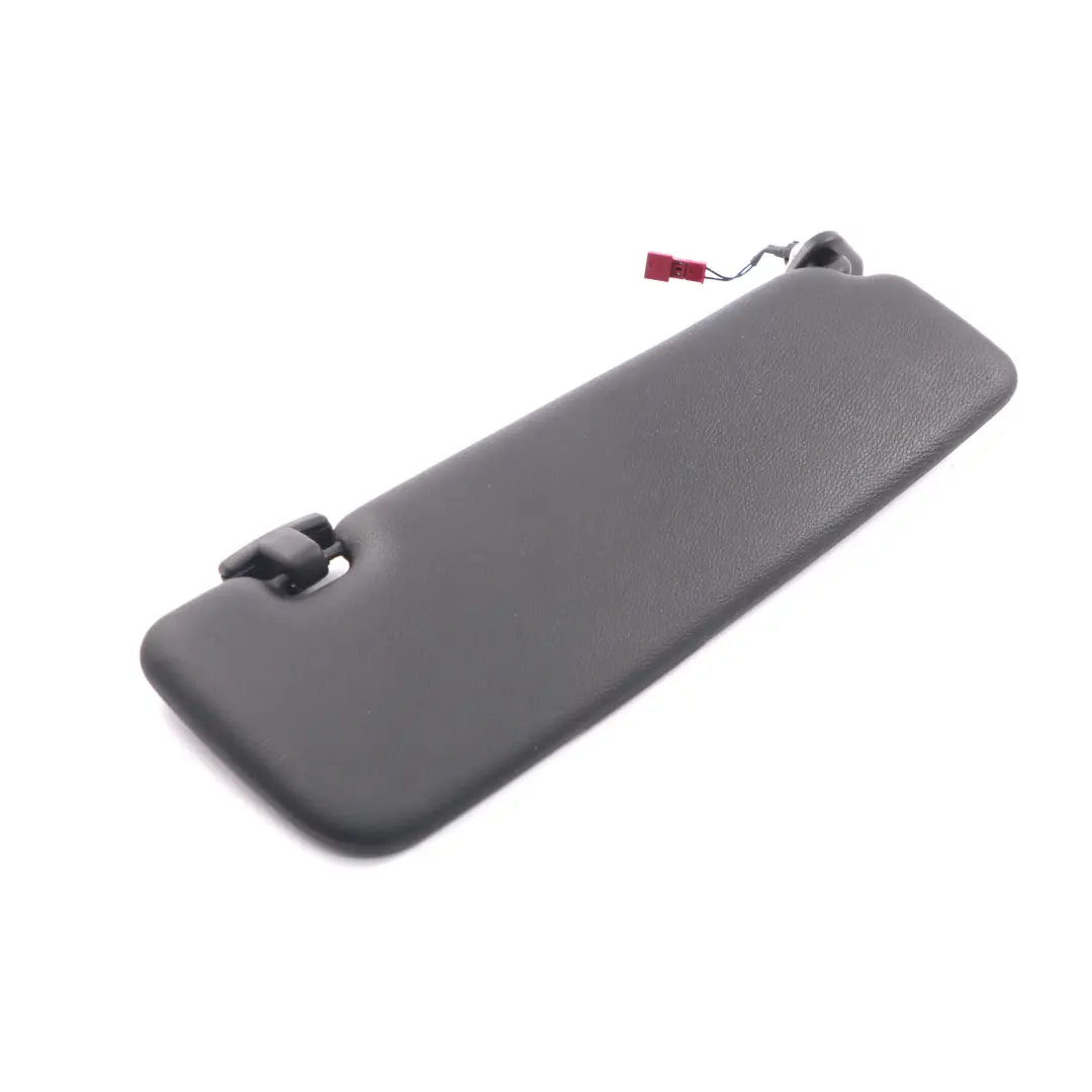 BMW E46 Sun Visor Left N/S Cover Panel Sunvisor Imitation Leather Black - SKU 7023987 - Part number 7023987