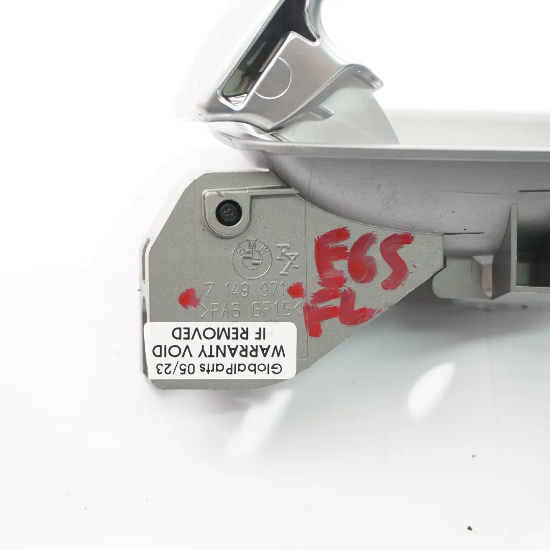  Poignée porte BMW E65 E66 intérieure Avant Arrière Gauche Argent Foncé 7149971 - SKU 7024303 - Numéro de pièce 7024303