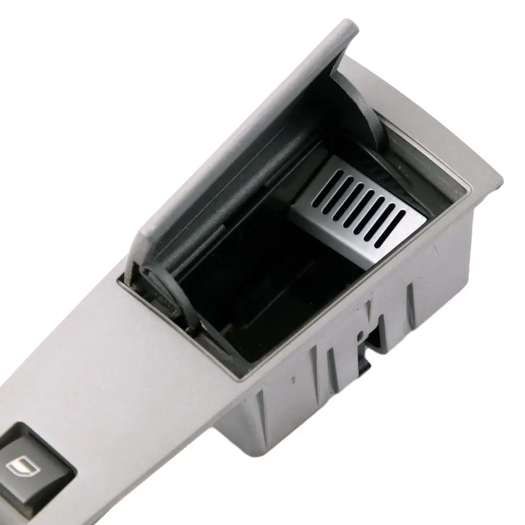 BMW 7 Series E65 Rear Right Switch Window Lifter Ashtray Finisher Silver O/S - SKU 7024490 - Part number 7024490