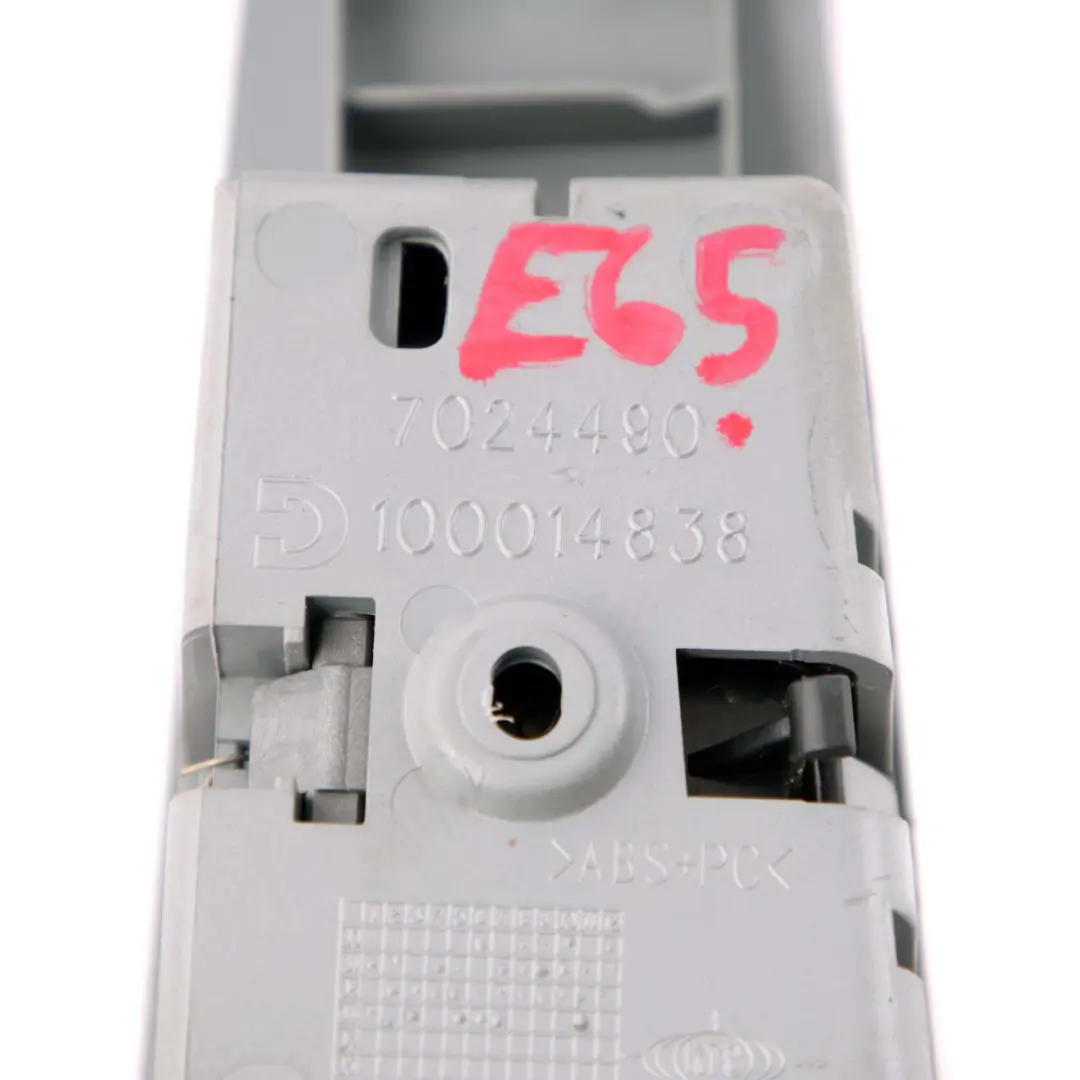 BMW 7 Series E65 Rear Right Switch Window Lifter Ashtray Finisher Silver O/S - SKU 7024490 - Part number 7024490