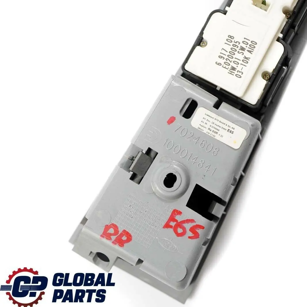 BMW E65 E66 Interrupteur Leve-vitre Calcinateur Droite - SKU 7024608 - Numéro de pièce 7024608