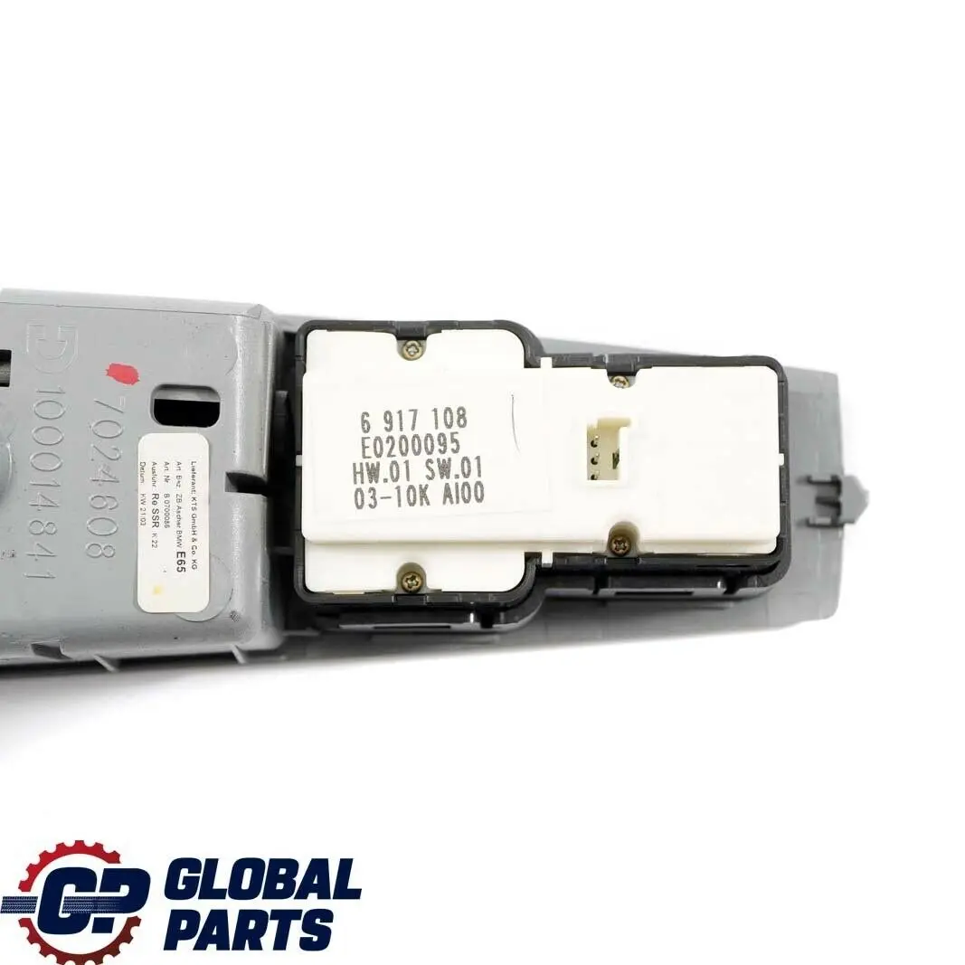 Puerta Trasera Derecha Interruptor Elevalunas Acabado Cenicero para BMW E65 E66 con número de pieza 7024608 BMW E65 E66 Puerta Trasera Derecha Interruptor Elevalunas Acabado Cenicero - SKU 7024608 - Número de pieza 7024608
