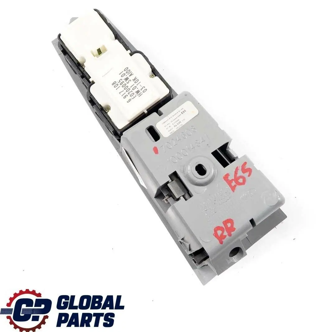 Puerta Trasera Derecha Interruptor Elevalunas Acabado Cenicero para BMW E65 E66 con número de pieza 7024608 BMW E65 E66 Puerta Trasera Derecha Interruptor Elevalunas Acabado Cenicero - SKU 7024608 - Número de pieza 7024608