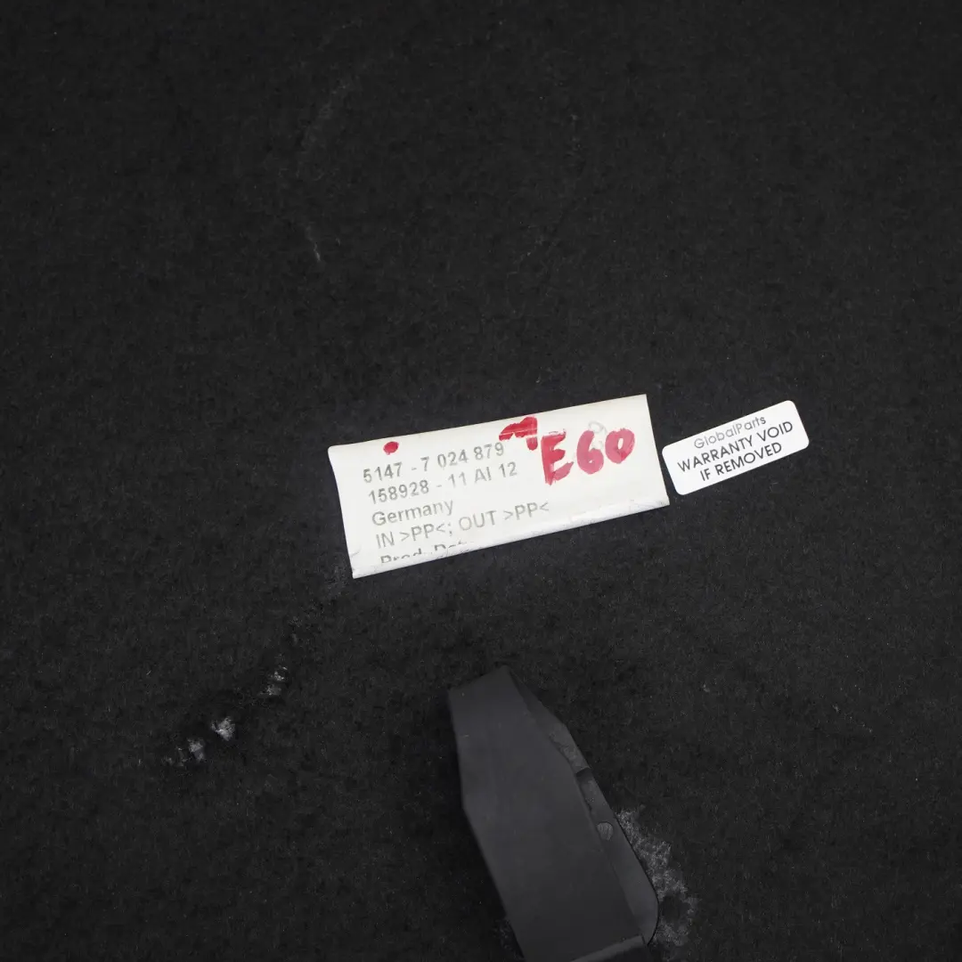 Podłoga Wykładzina Bagażnika do BMW E60 o numerze 7024879 BMW E60 Podłoga Wykładzina Bagażnika - SKU 7024879-1 - Numer Części 7024879