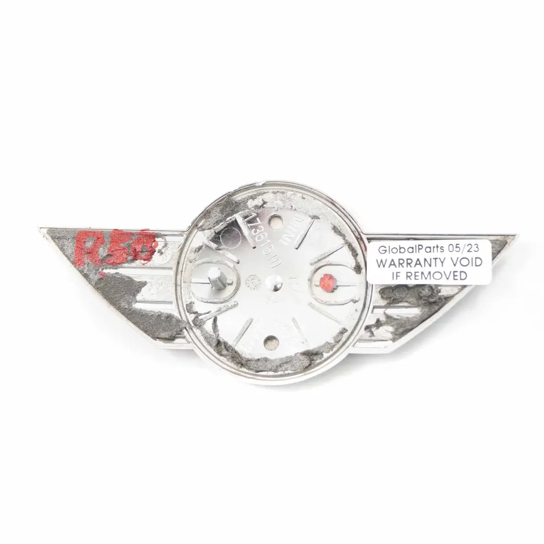 emblème de hayon arrière Mini Cooper One R50 R53 R56 R57 3 Authentique - SKU 7026186-3 - Numéro de pièce 7026186