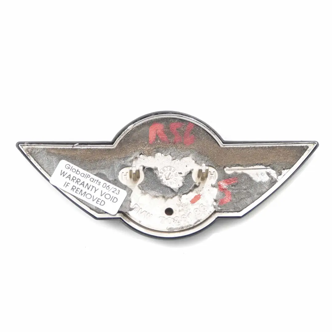 Tailgate Emblem Mini Cooper One R50 R53 R56 Rear Trunk Lid Badge Black - SKU 7026186-5 - Part number 7026186