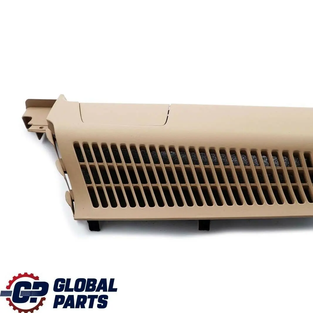 BMW X5 Series E53 Left Vent Louvre Side Rail Cover In Trunk Lid N/S Beige - SKU 7027133-1 - Part number 7027133