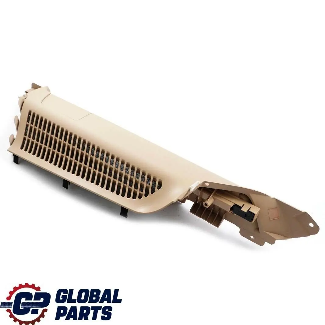 BMW X5 Series E53 Left Vent Louvre Side Rail Cover In Trunk Lid N/S Beige - SKU 7027133-1 - Part number 7027133