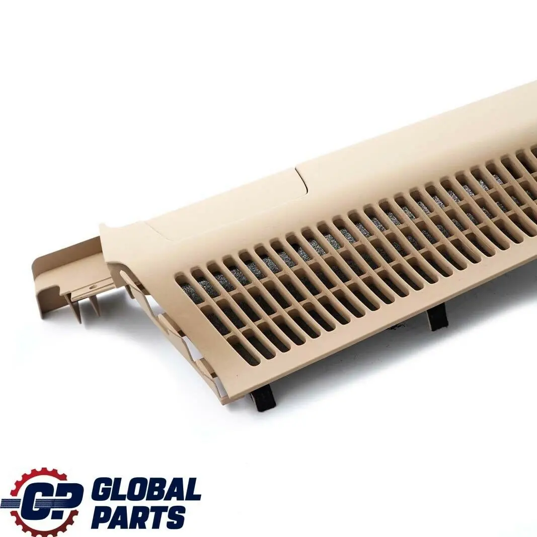 BMW X5 Series E53 Left Vent Louvre Side Rail Cover In Trunk Lid N/S Beige - SKU 7027133-1 - Part number 7027133